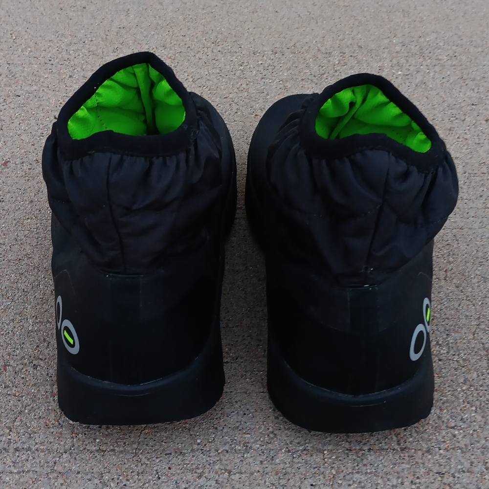 Oofos Oomg Bootie Black Recovery Comfort Ankle Boots - Picture 4 of 8
